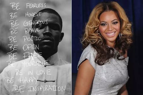 what did beyonce say about frank ocean